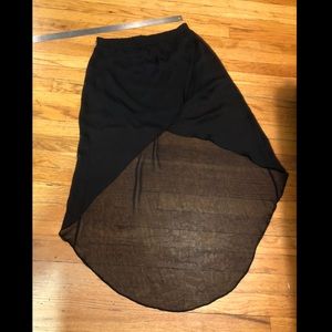 NWT Express black flowy skirt